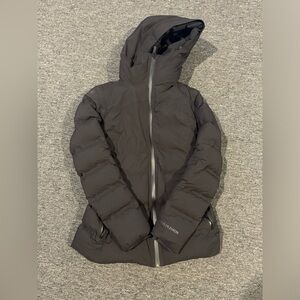 LULULEMON PUFFER Winter Jacket BLACK SIZE 6 (fits small)